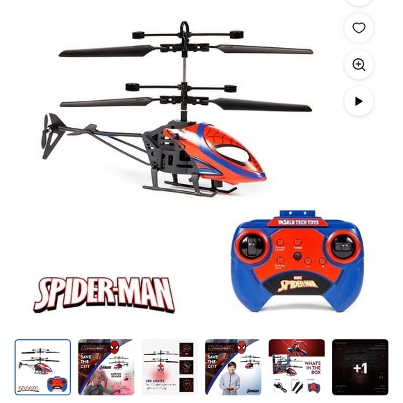 Marvel Spider-Man LED RC Helicopter - Picture 6 of 6